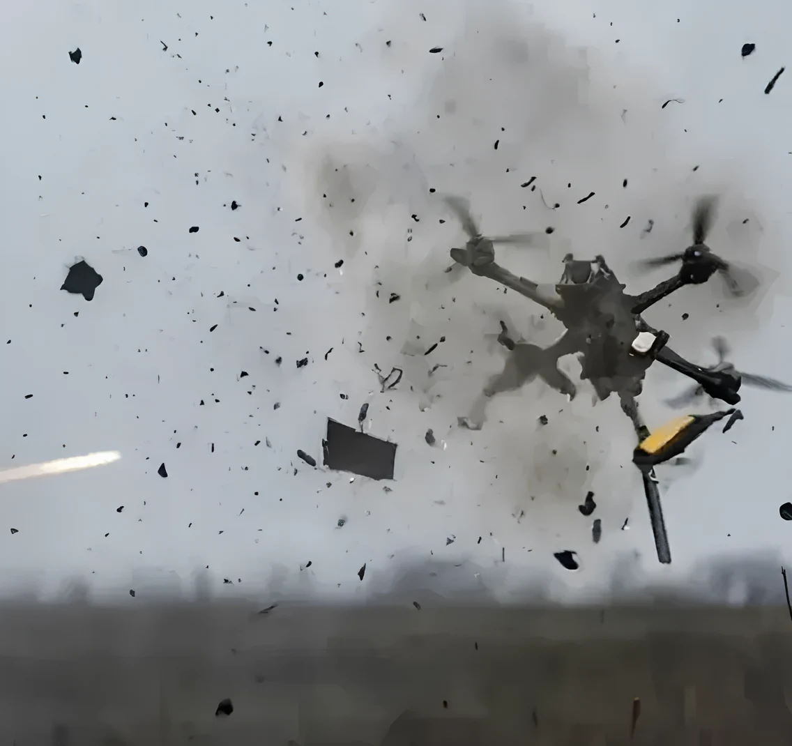 Ураження ворожого БПЛА пострілом